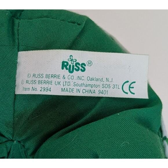 Vintage Russ Leprechaun Troll Doll w/Tag 8" Orange Hair Pot Of Gold St Patricks - Picture 5 of 7